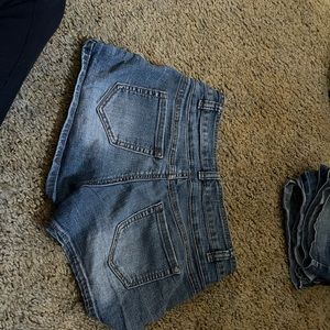 Dark blue jean shorts